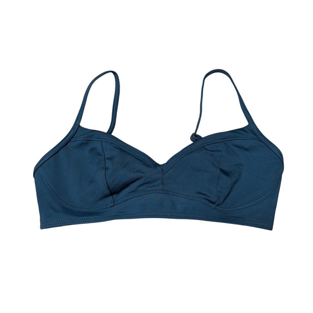 Women's Athleta swim bikini top, size small, no underwire soft cup no slip edge